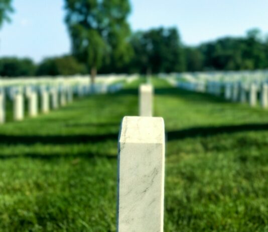 고주리 순국선열 6위, 105년 만에 국립대전현충원 안장 white tombstone in cemetery